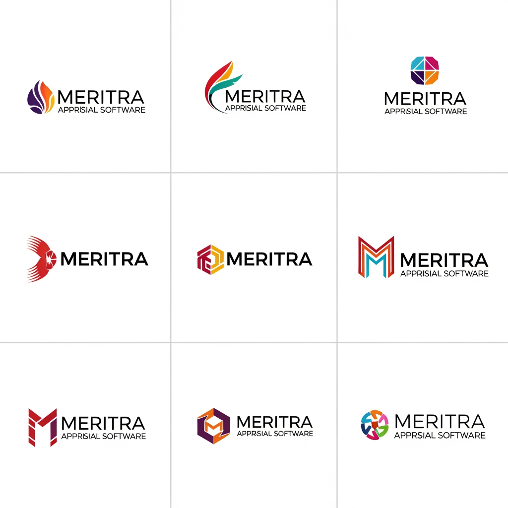 AI Design for need more logo varient for Meritra which is for appraisal software, need more creative