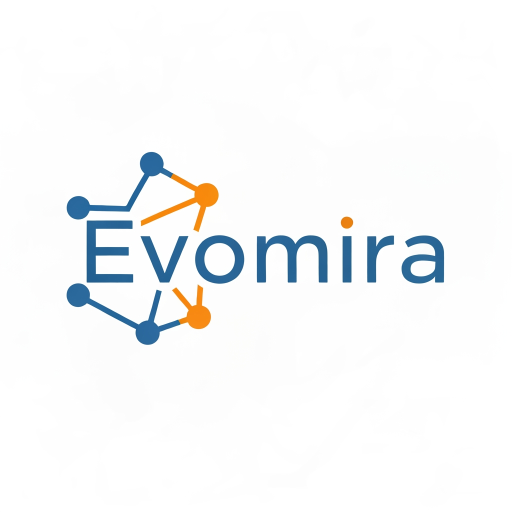 AI Design for my product name is Evomira which is based on event management software, i want logo for thta which is more creative and unique with relative