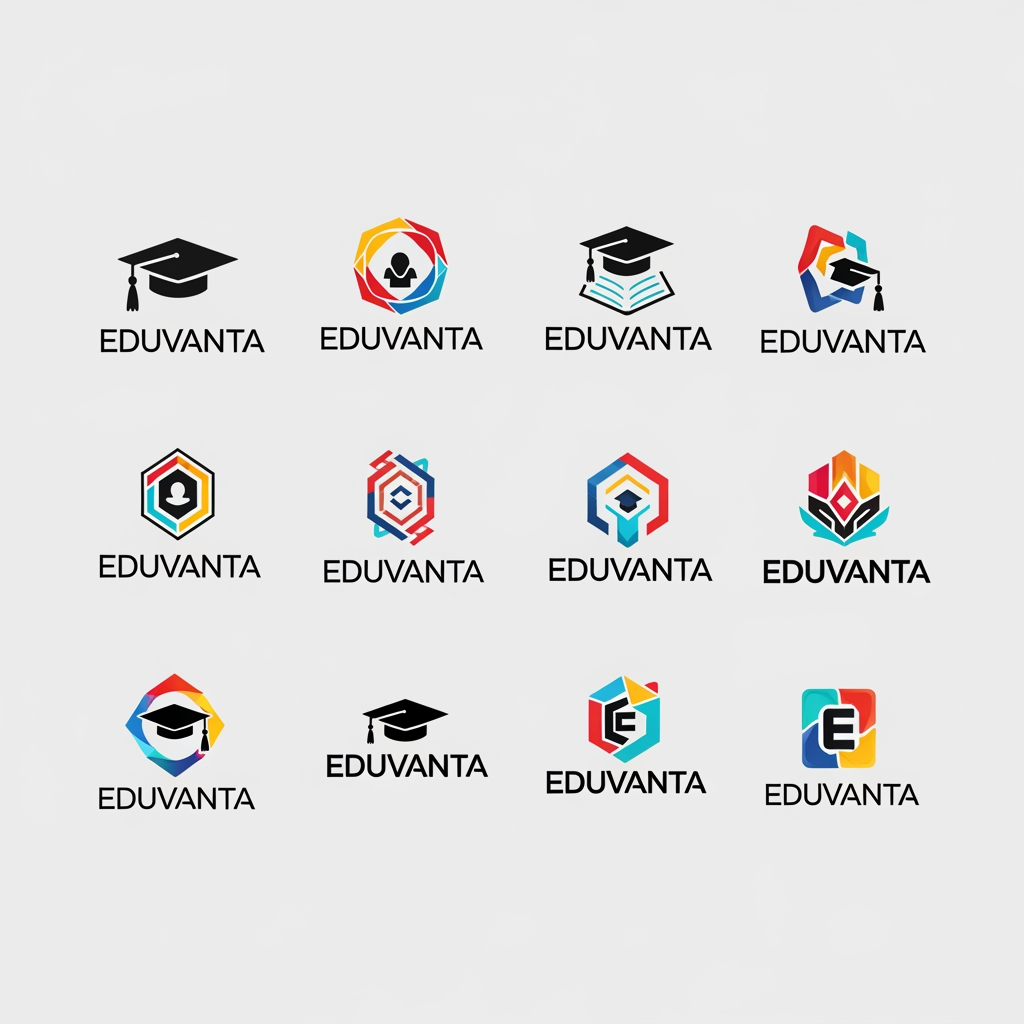 AI Design for need more logo varient for Eduvanta which is for Learning management system software, need more creative