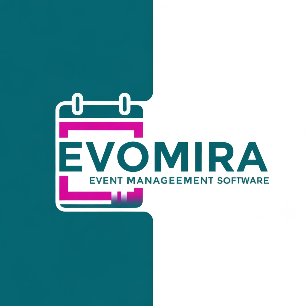 AI Design for my product name is Evomira which is based on event management software, i want logo for thta which is more creative and unique with date calender icon