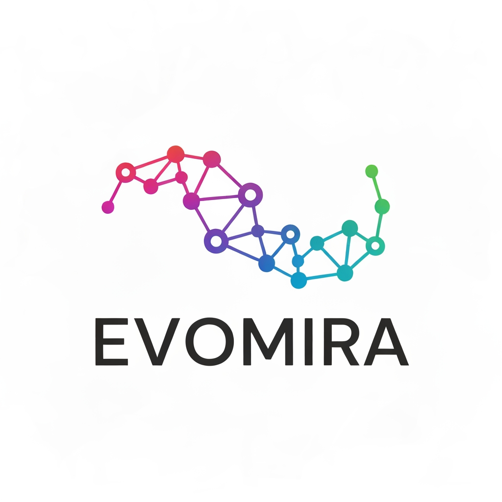 AI Design for my product name is Evomira which is based on event management software, i want logo for thta which is more creative and unique