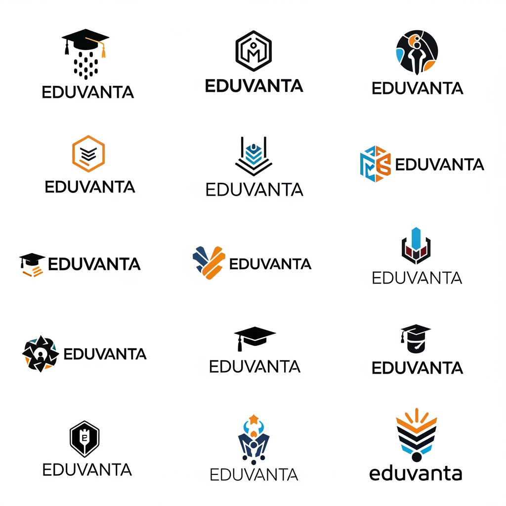AI Design for need more logo varient for Eduvanta which is for Learning management system software, need more creative