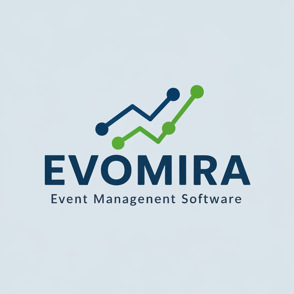 AI Design for my product name is Evomira which is based on event management software, i want logo for thta which is more creative and unique