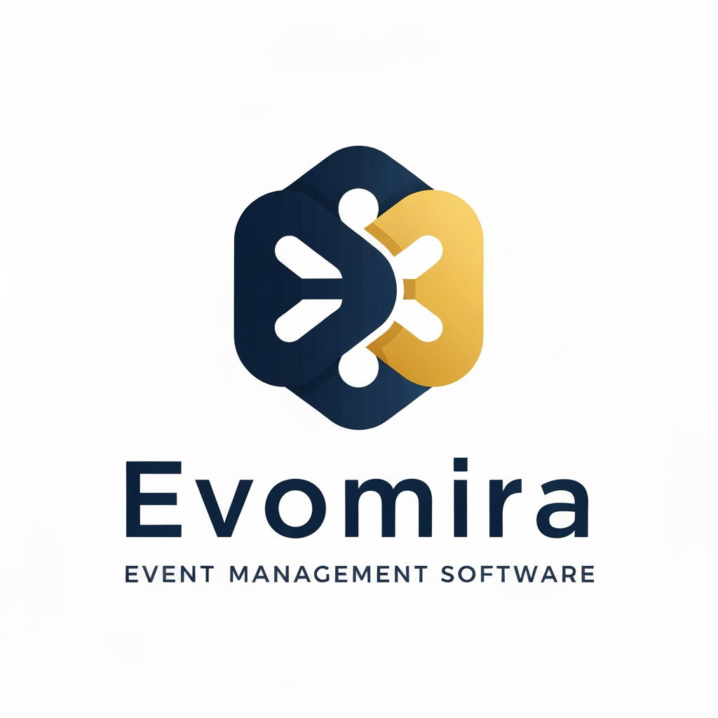 AI Design for my product name is Evomira which is based on event management software, i want logo for thta which is more creative and unique with relative