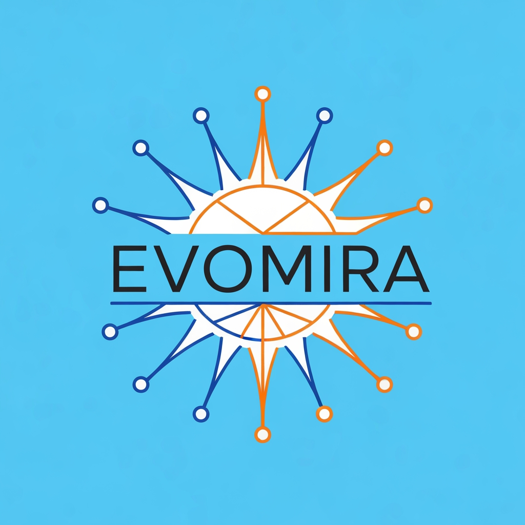 AI Design for my product name is Evomira which is based on event management software, i want logo for thta which is more creative and unique