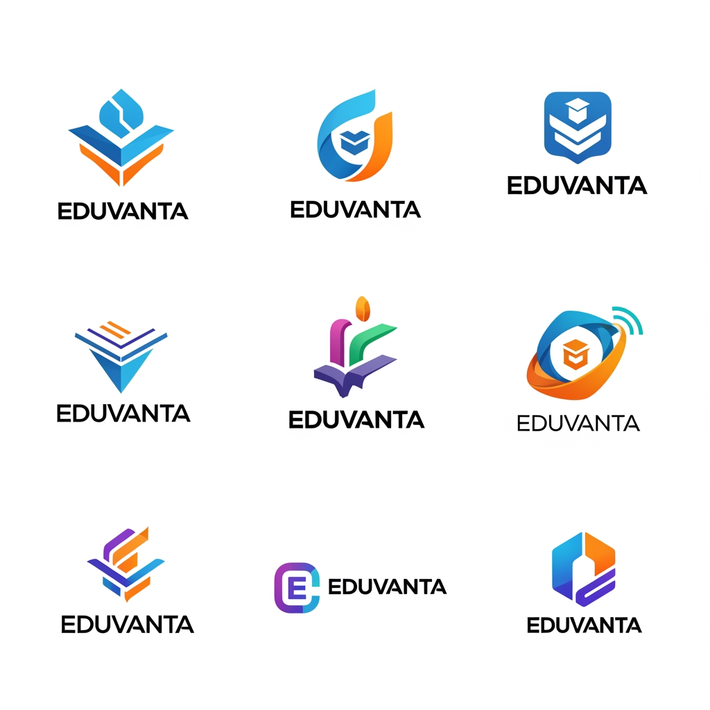 AI Design for need more logo varient for Eduvanta which is for Learning management system software, need more creative