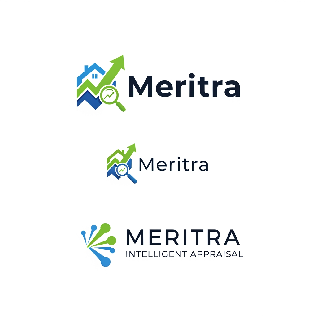 AI Design for need more logo varient for Meritra which is for appraisal software