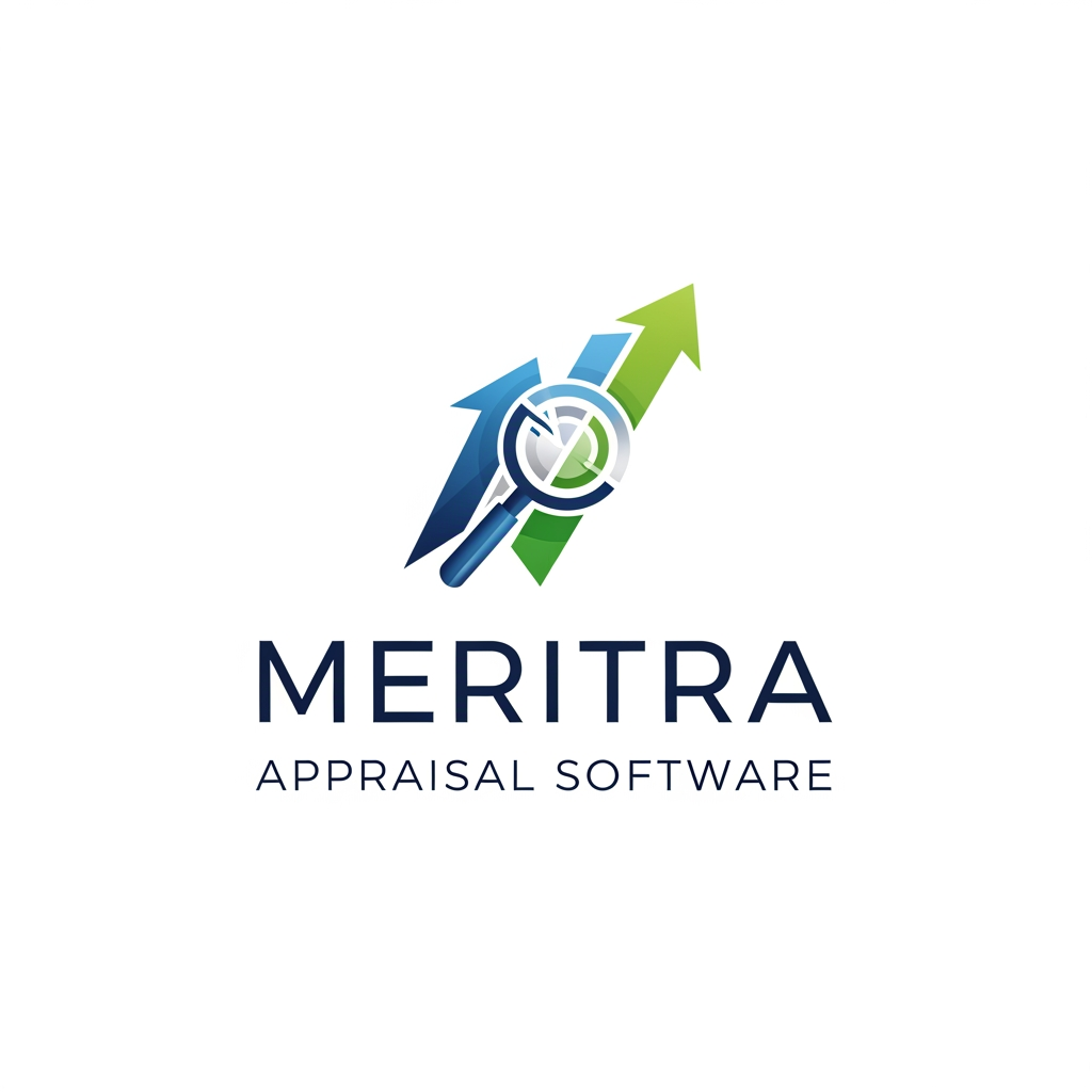 AI Design for i want logo for my Appraisal software name as Meritra