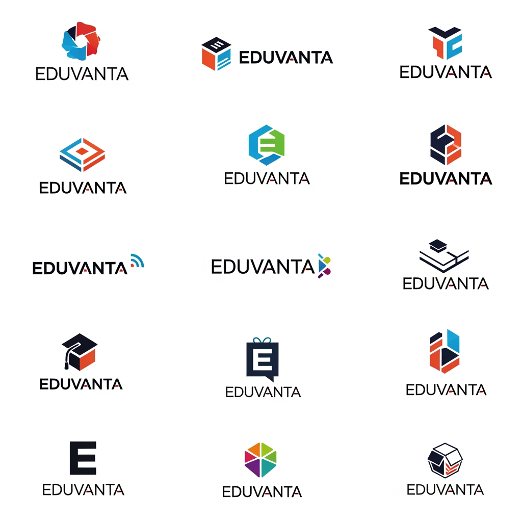 AI Design for need more logo varient for Eduvanta which is for Learning management system software, need more creative