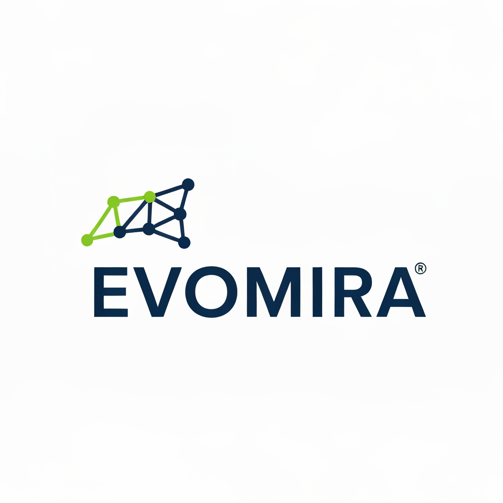 AI Design for my product name is Evomira which is based on event management software, i want logo for thta which is more creative and unique with relative