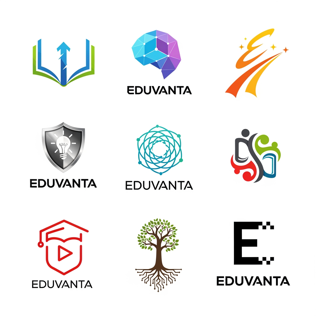 AI Design for need more logo varient for Eduvanta which is for Learning management system software, need more creative