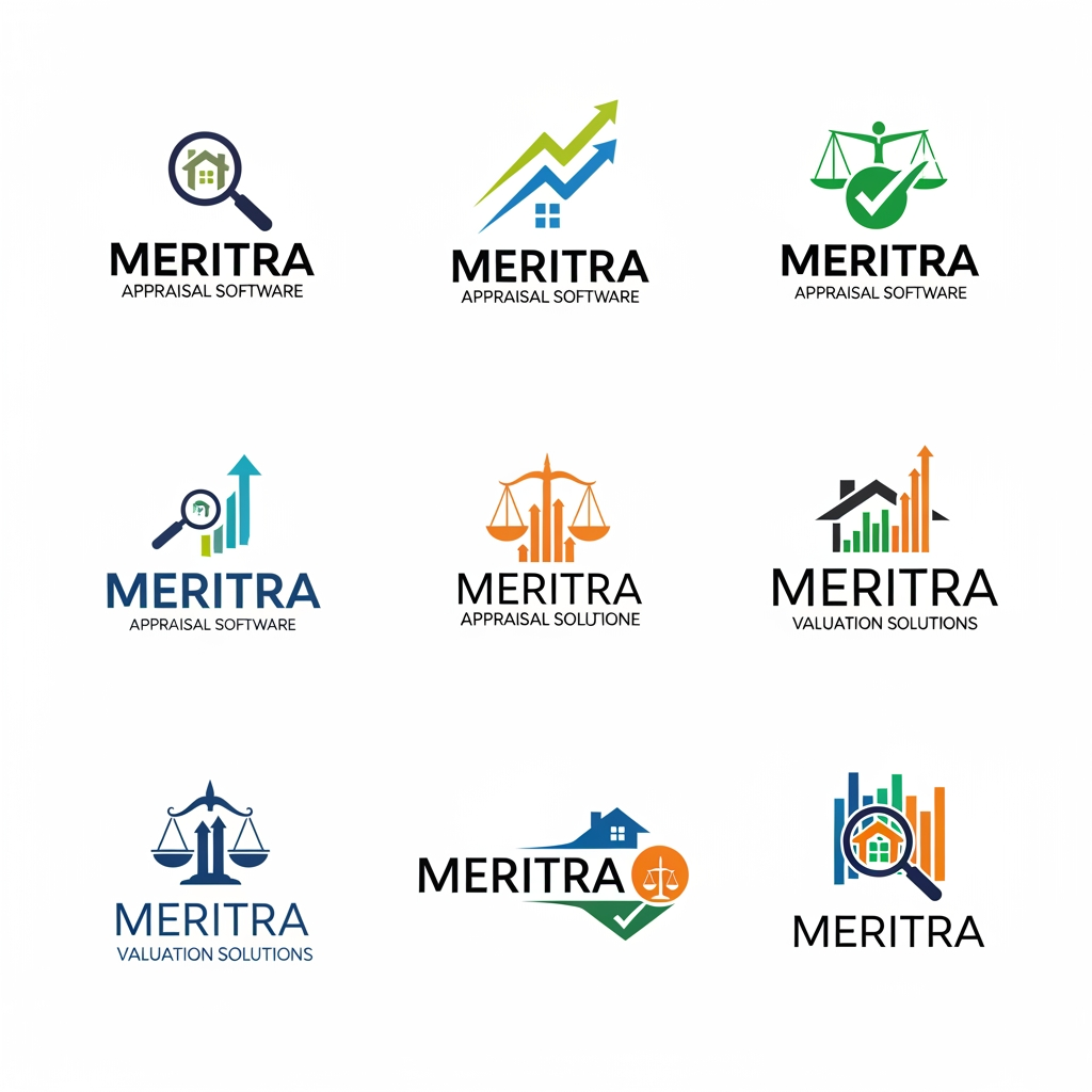 AI Design for need more logo varient for Meritra which is for appraisal software, need more creative