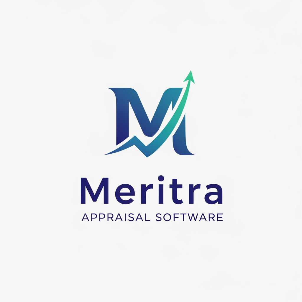 AI Design for i want logo for my Appraisal software name as Meritra
