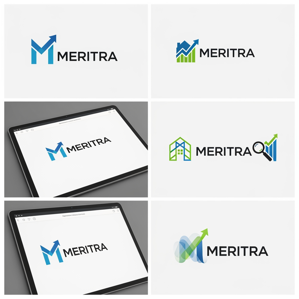 AI Design for need more logo varient for Meritra which is for appraisal software