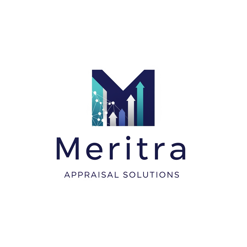 AI Design for i want logo for my Appraisal software name as Meritra