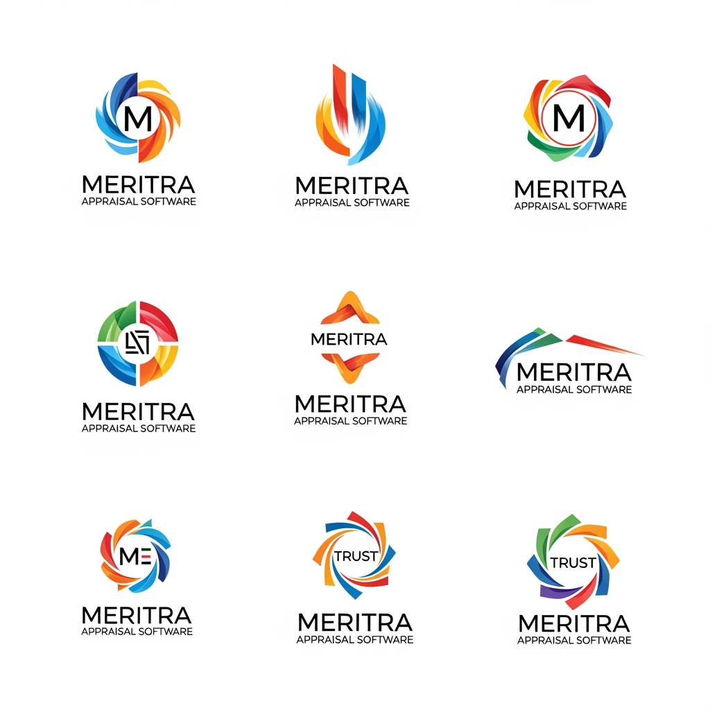 AI Design for need more logo varient for Meritra which is for appraisal software, need more creative