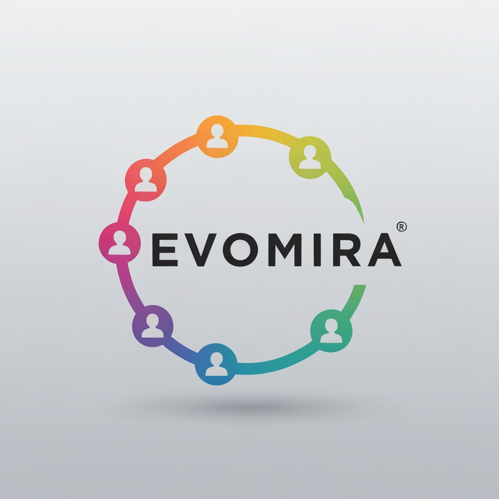 AI Design for my product name is Evomira which is based on event management software, i want logo for thta which is more creative and unique with relative