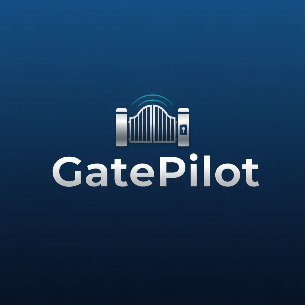 AI Design for I want logo for college gate pass system software, name is GatePilot give me a professional ui for logo