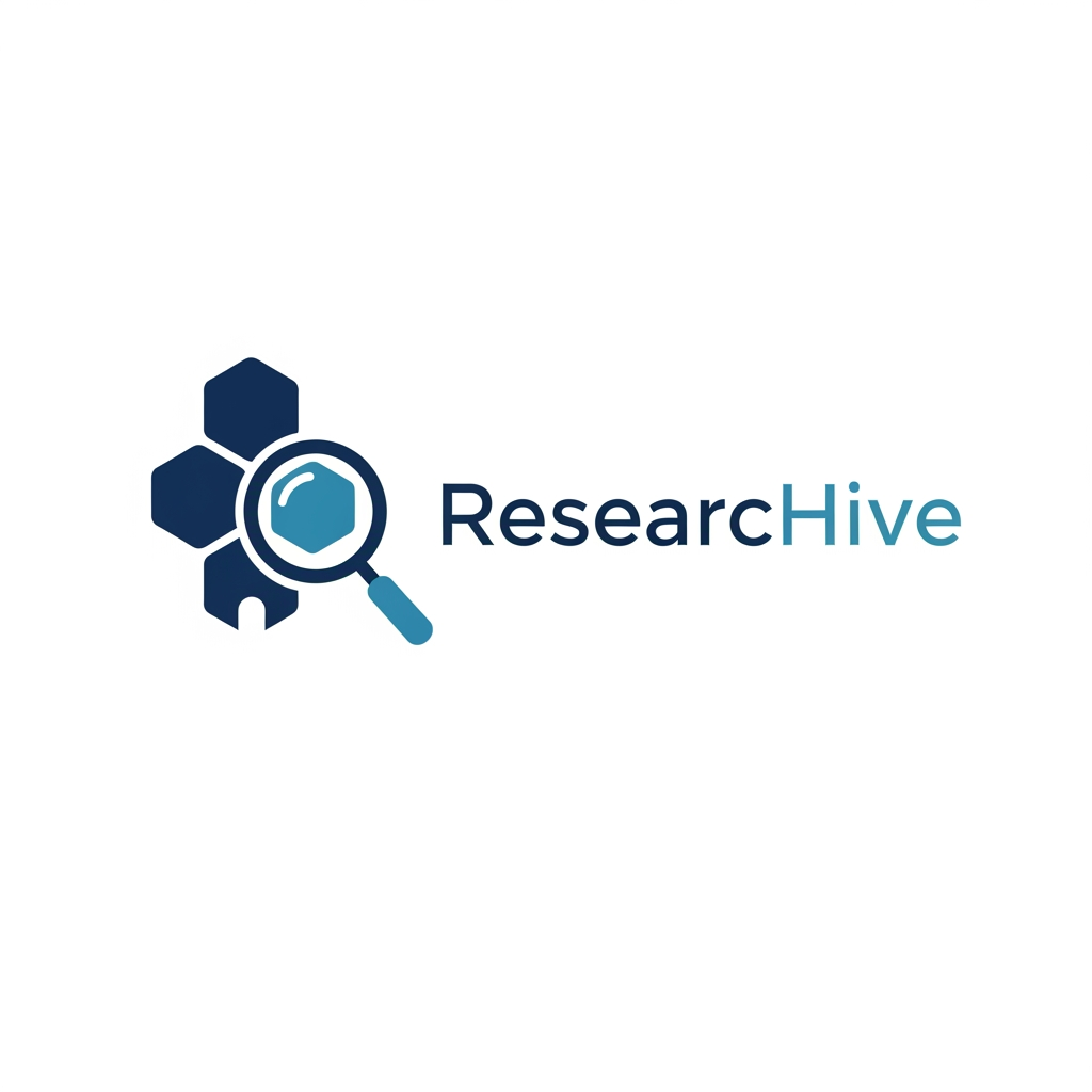 AI Design for A professional, minimalist logo design for a research information management system