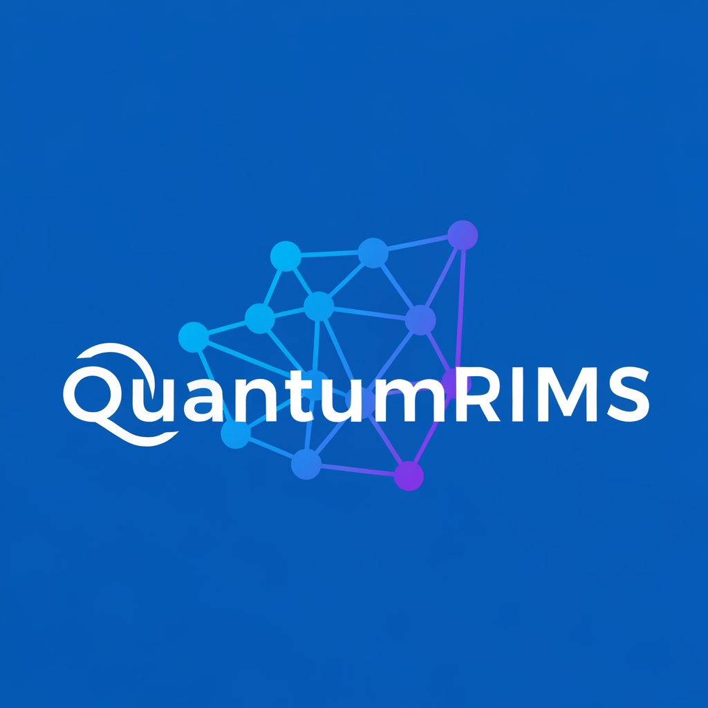 AI Design for I want logo for research information management system named as QuantumRIMS