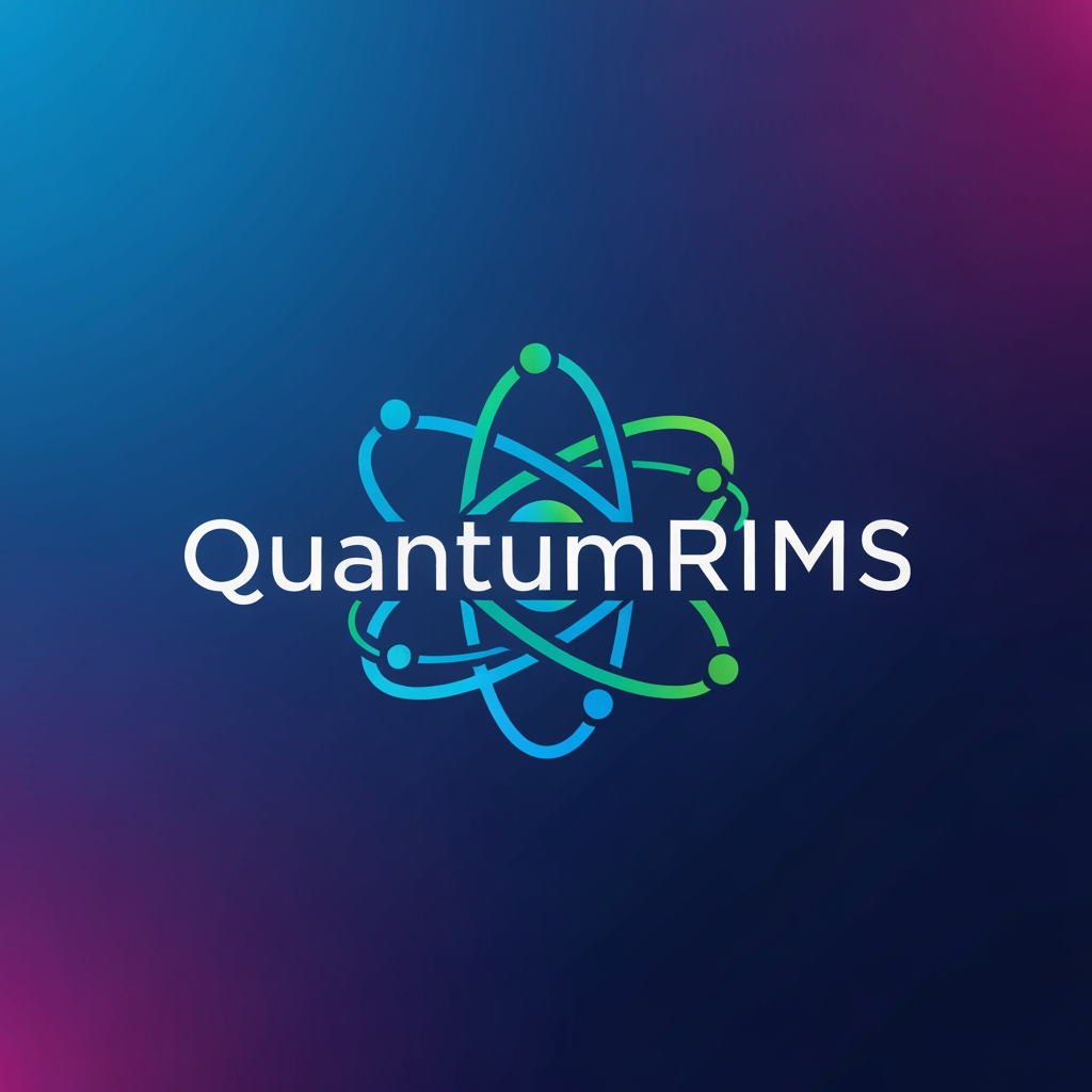 AI Design for I want logo for research information management system named as QuantumRIMS