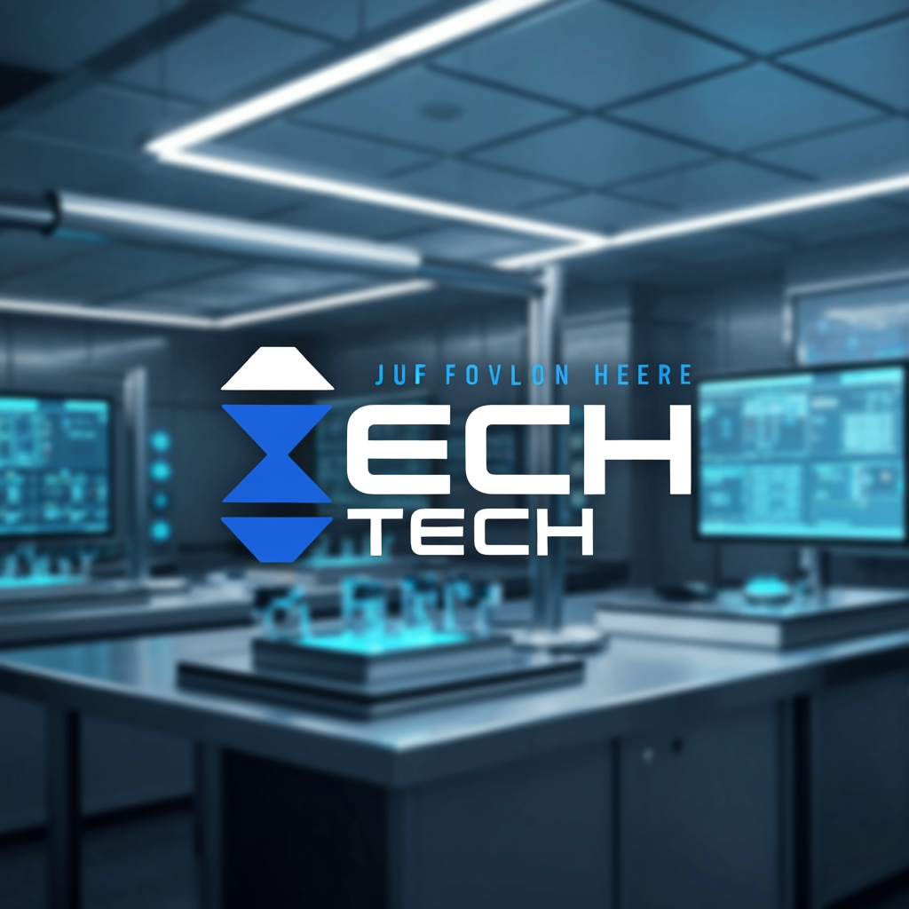 AI Design for A professional, minimalist logo design for a research information management system, featuring clean geometric shapes that symbolize data connectivity, organization, and analytical precision. The aesthetic should be modern and sophisticated, utilizing a professional color palette of deep navy blue and vibrant teal on a crisp white background, with a focus on vector-style clarity and balanced negative space.