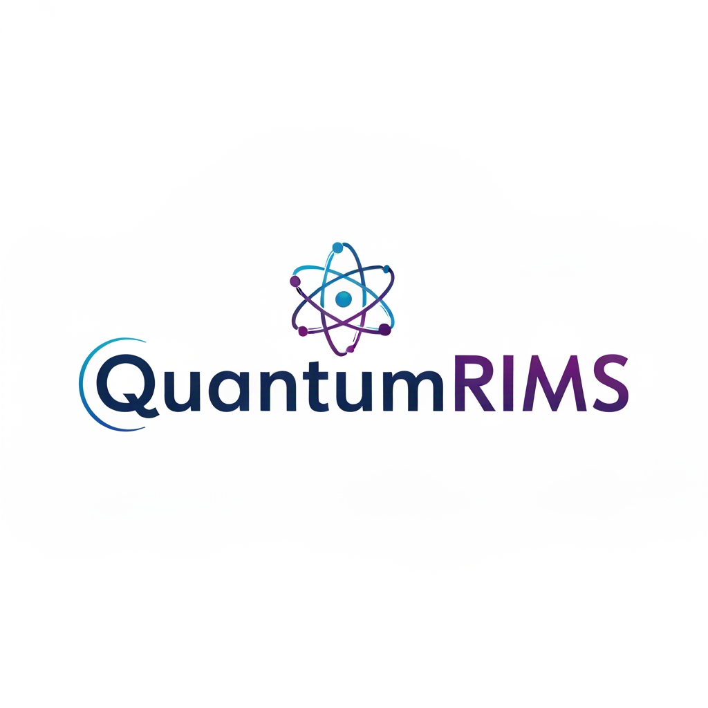 AI Design for I want logo for research information management system named as QuantumRIMS