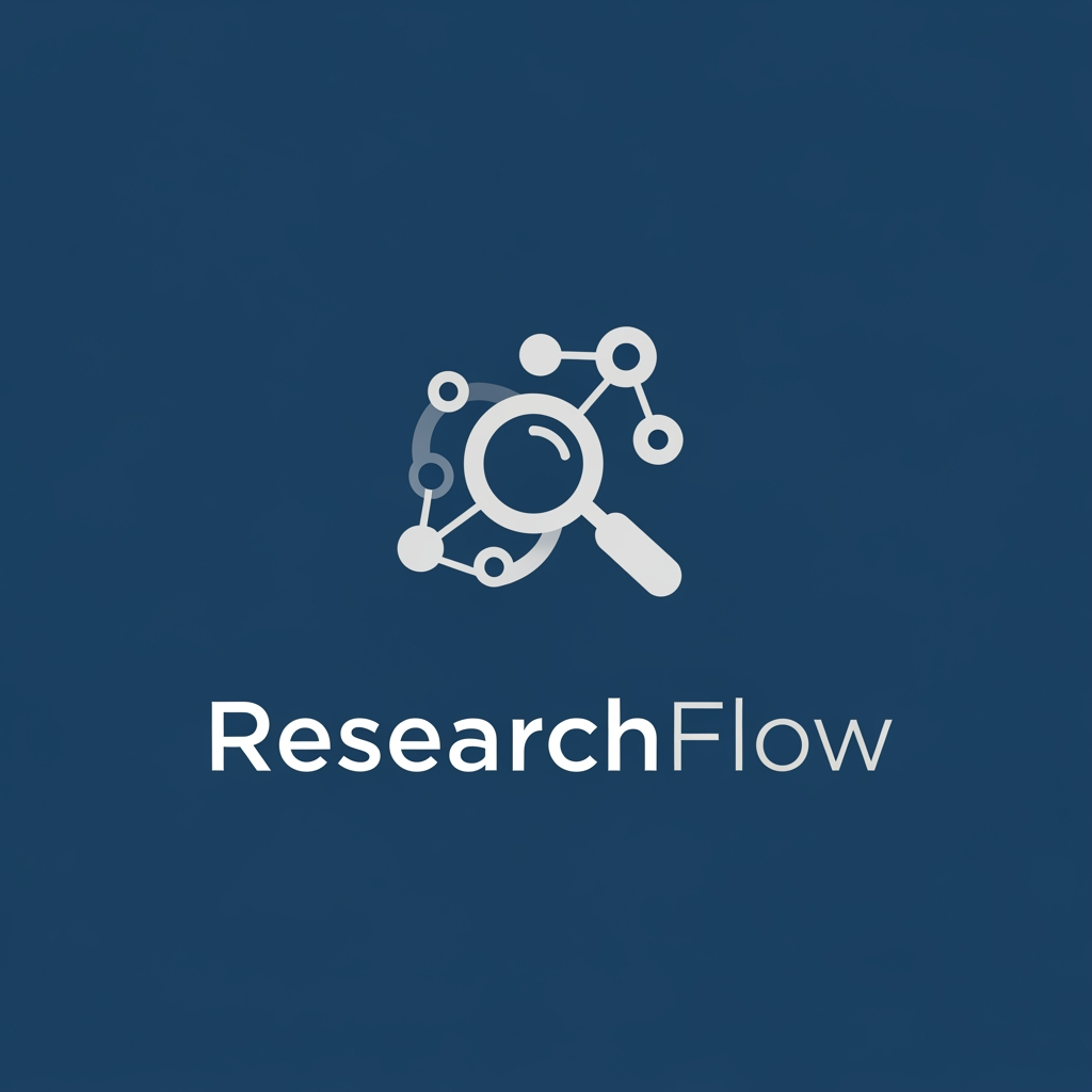 AI Design for A modern, minimalist logo design for a research management system