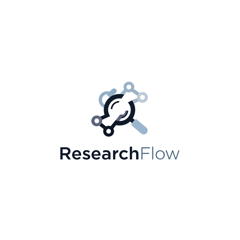 AI Design for A modern, minimalist logo design for a research management system