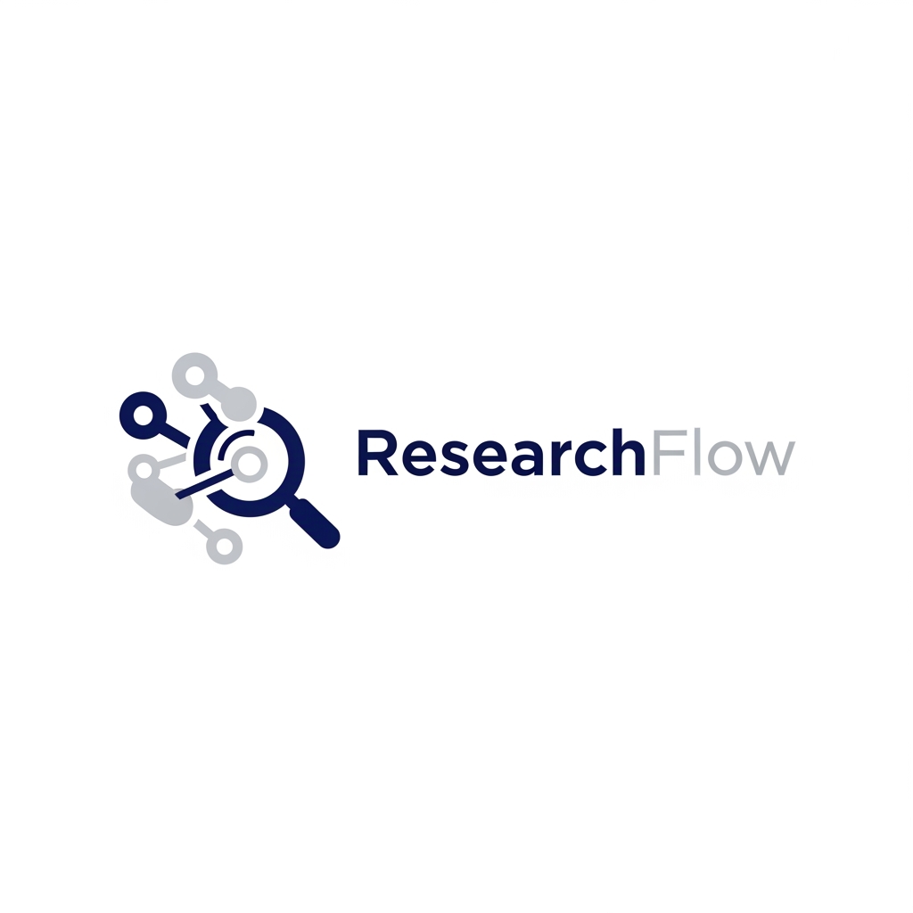 AI Design for A modern, minimalist logo design for a research management system