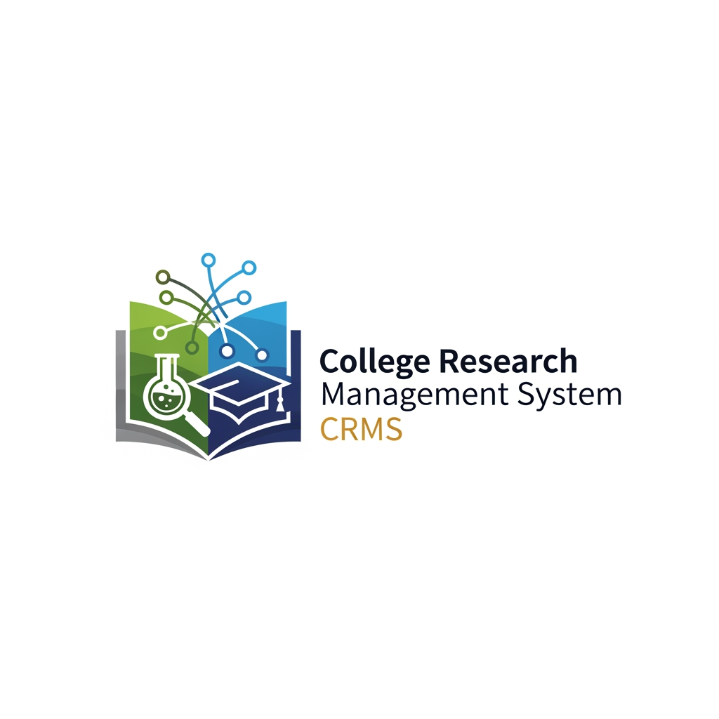 AI Design for i want logo for college research management system