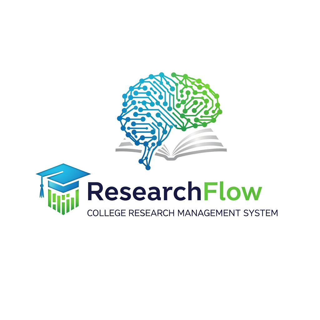AI Design for i want logo for college research management system