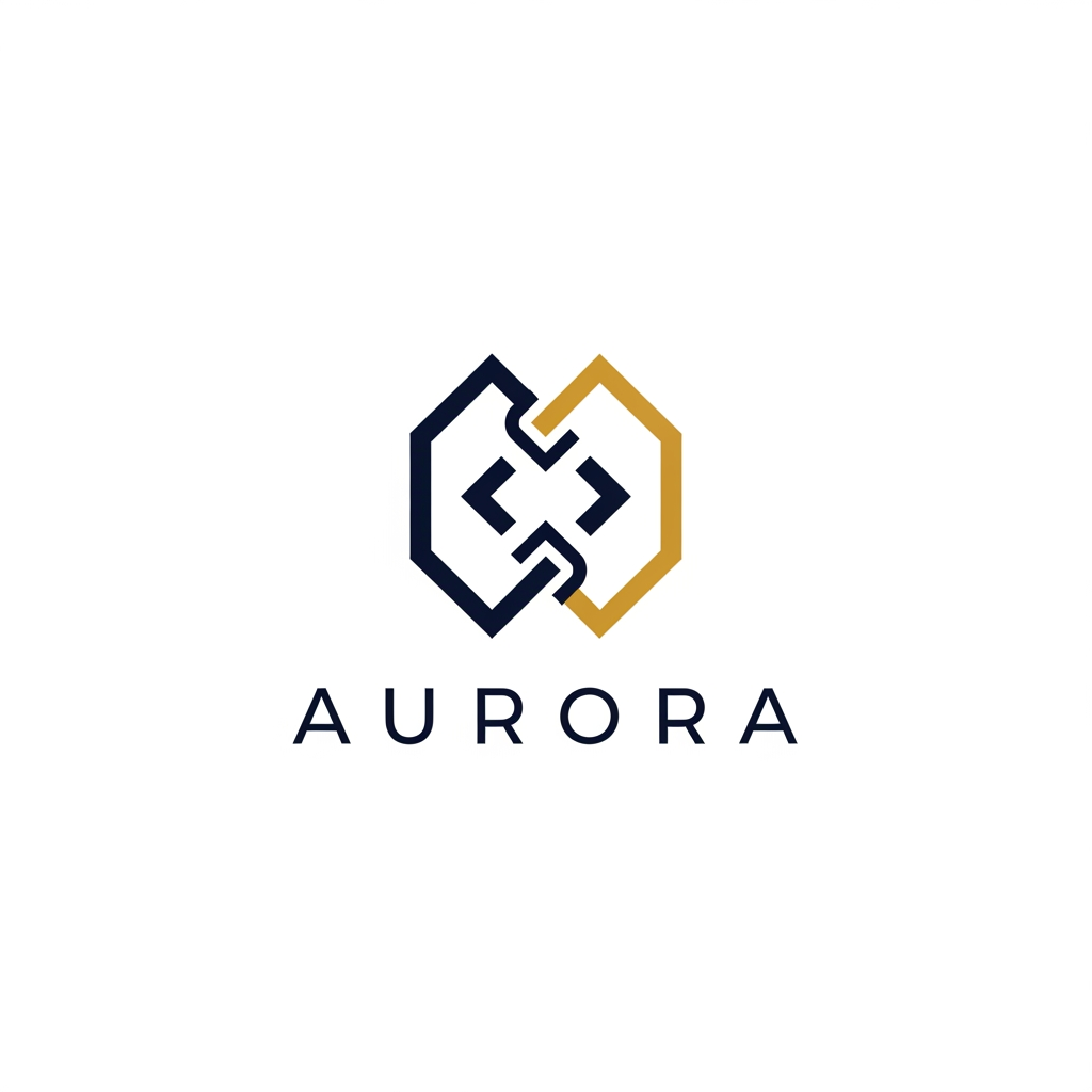 AI Design for A professional and minimalist logo design for a college research management system. The emblem features clean, interlocking geometric shapes representing data nodes and academic growth, rendered in a sophisticated palette of deep navy blue and metallic academic gold. Set against a pristine white background, the design utilizes sharp, high-end vector lines and modern, balanced typography to convey precision, intelligence, and academic excellence.
