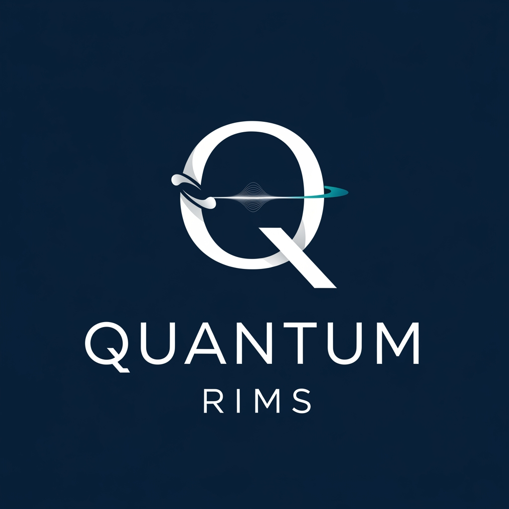 AI Design for A sleek, minimalist logo design for a research management system, named quantum RIMS