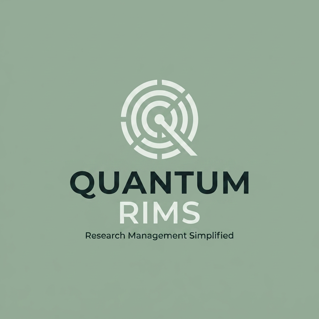 AI Design for A sleek, minimalist logo design for a research management system, named quantum RIMS

I want like this as varient