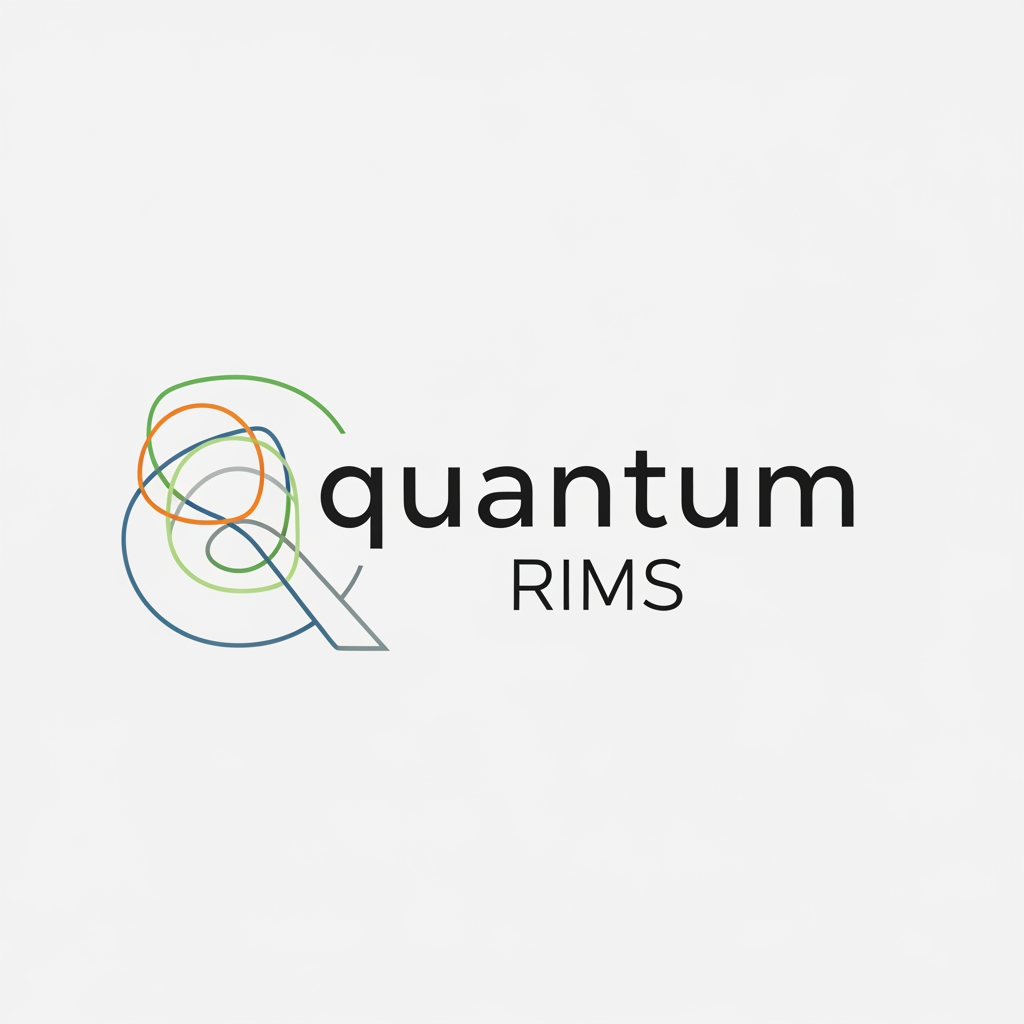 AI Design for A sleek, minimalist logo design for a research management system, named quantum RIMS