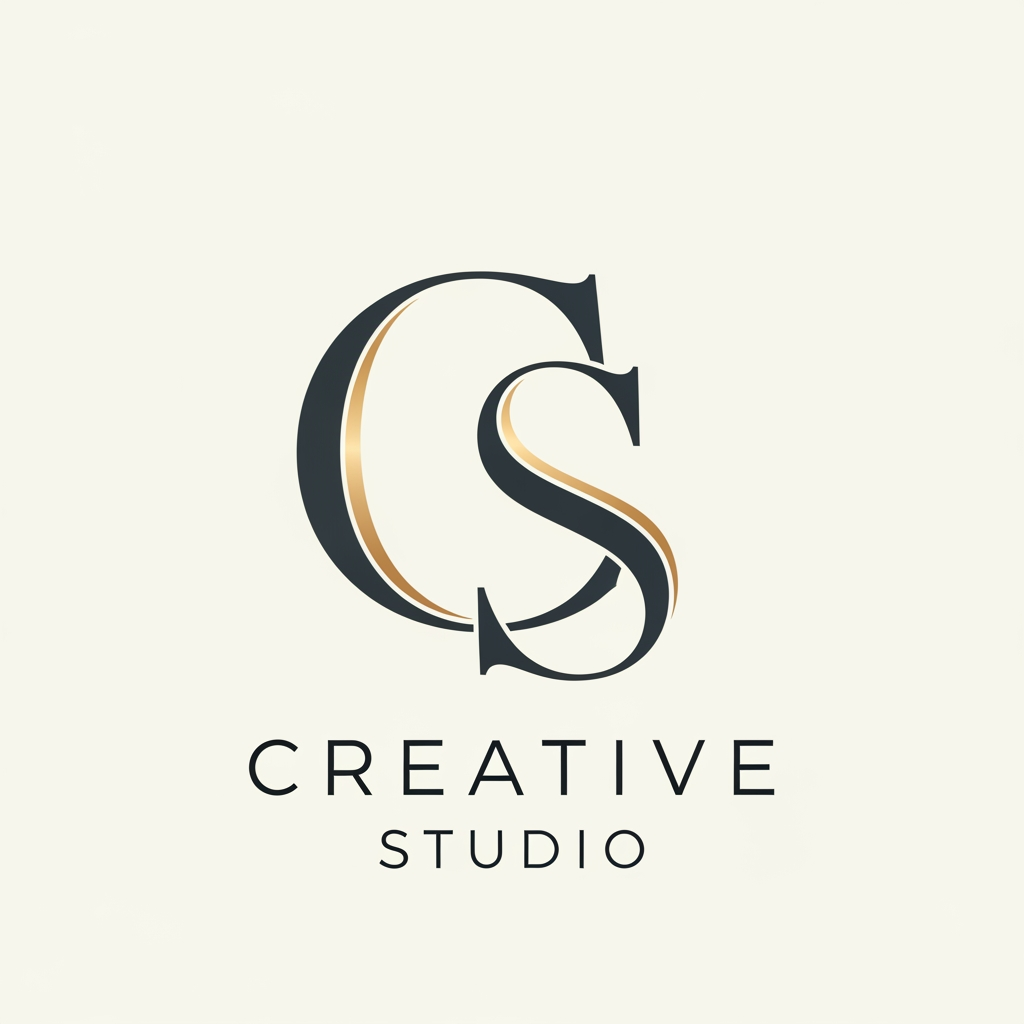 AI Design for I NEED TO CREATE A LOGO WITH ENGLISH ALPAHPET LETTER C S
those cs and stands from creative stuido
make the logo creative elegent