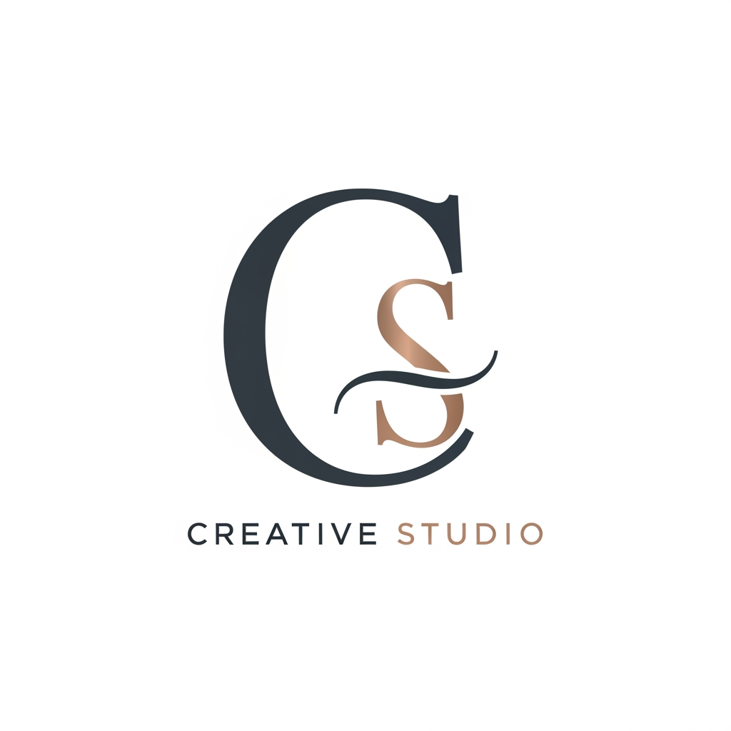AI Design for I NEED TO CREATE A LOGO WITH ENGLISH ALPAHPET LETTER C S
those cs and stands from creative stuido
make the logo creative elegent