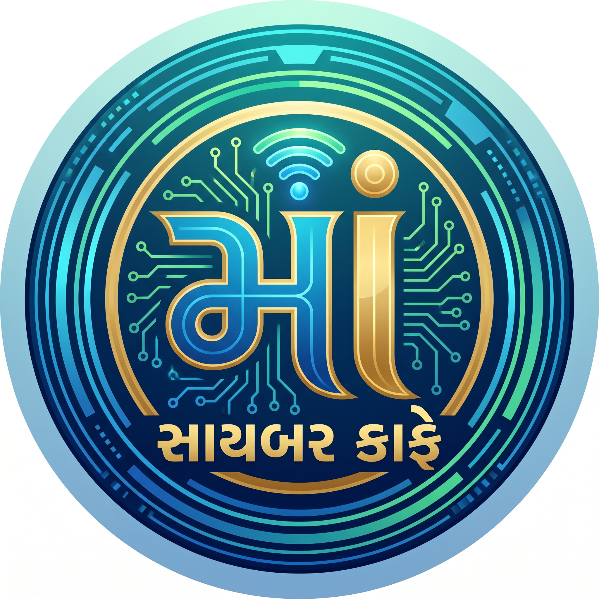 AI Design for માં સાયબર કાફે logo