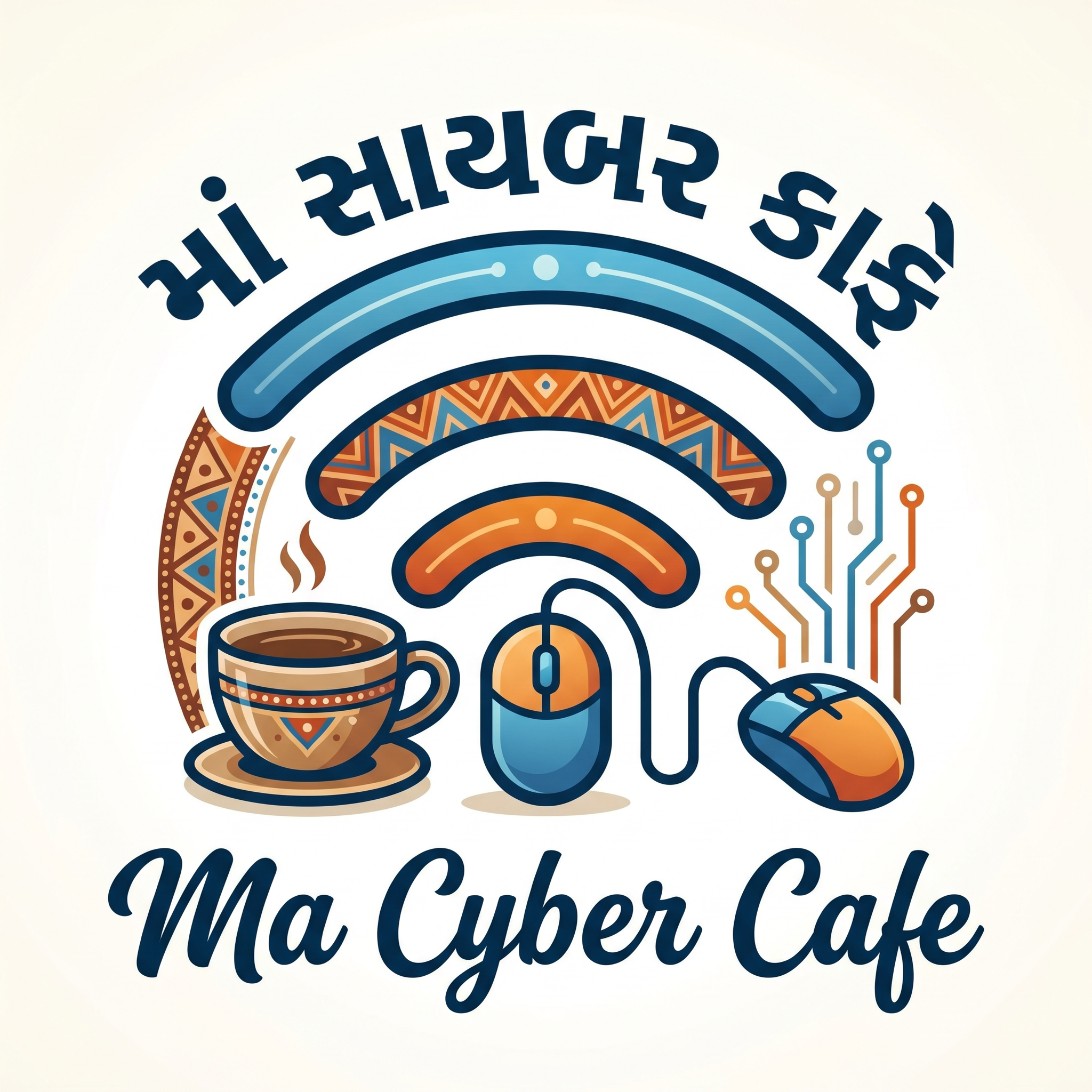 AI Design for માં સાયબર કાફે logo