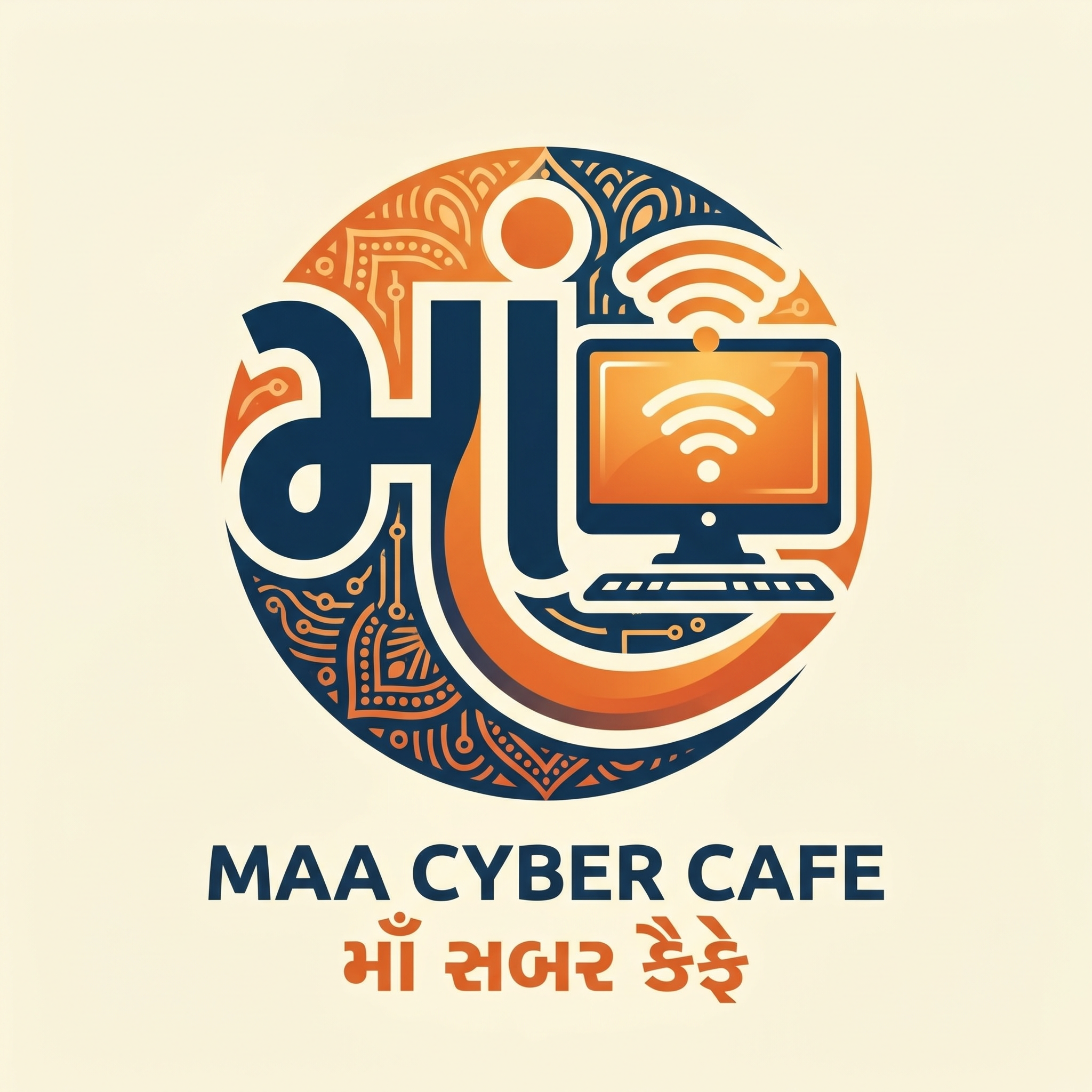 AI Design for માં સાયબર કાફે logo