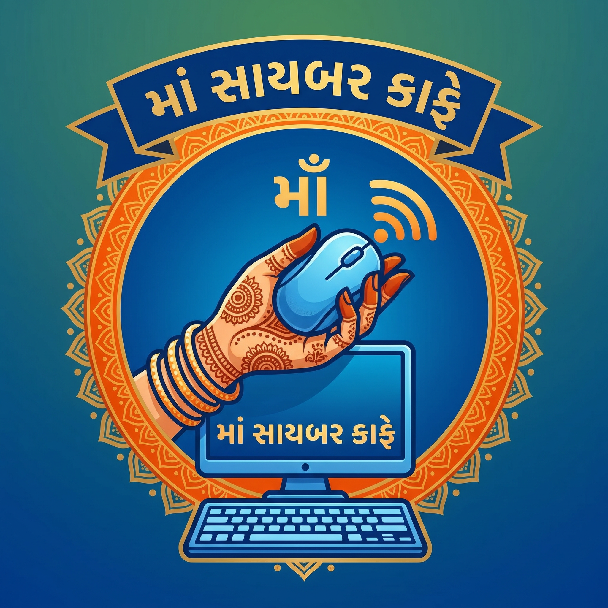 AI Design for માં સાયબર કાફે logo