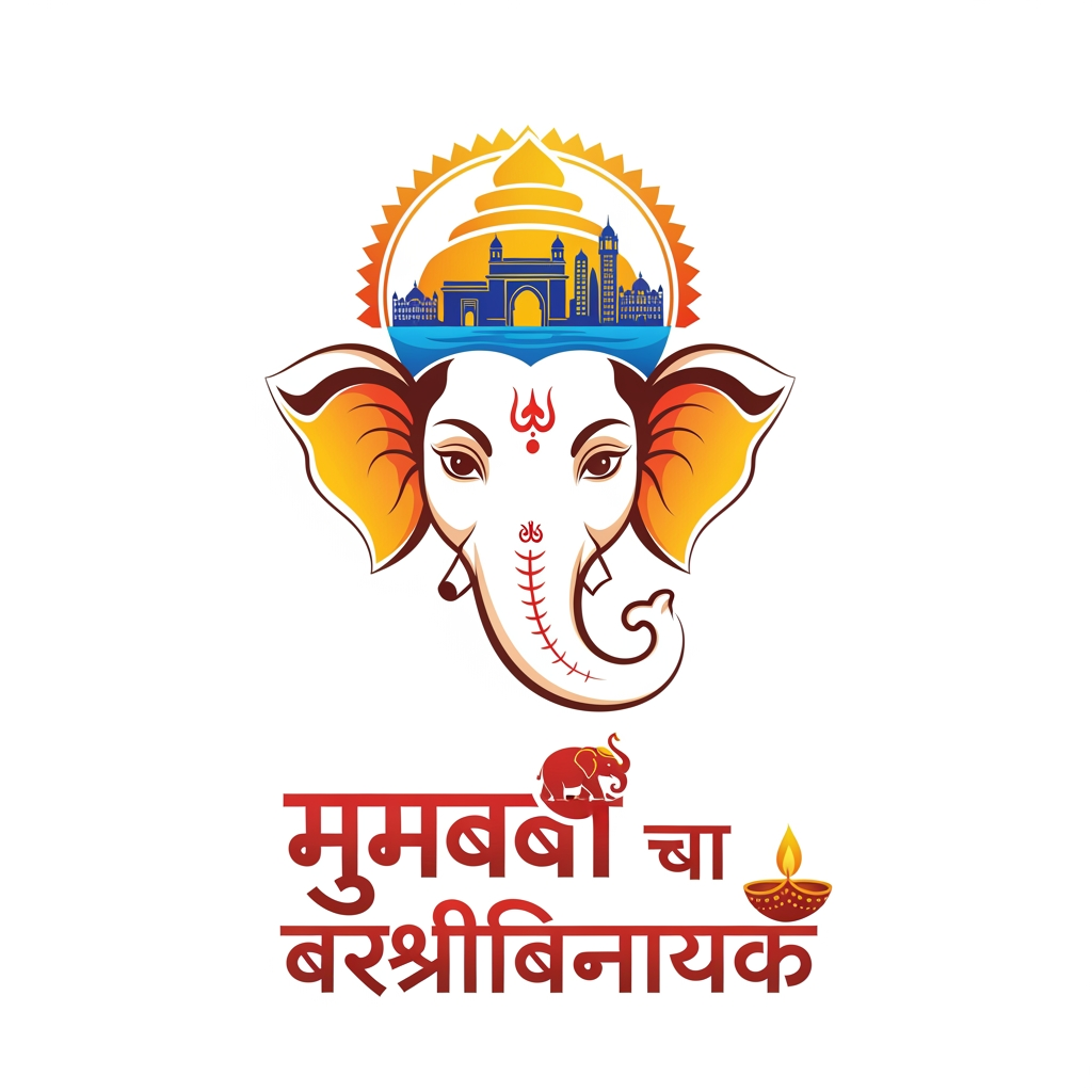 AI Design for मुंबई चा वर्सिद्धिविनायक want a logo of this name brand of ganpati event