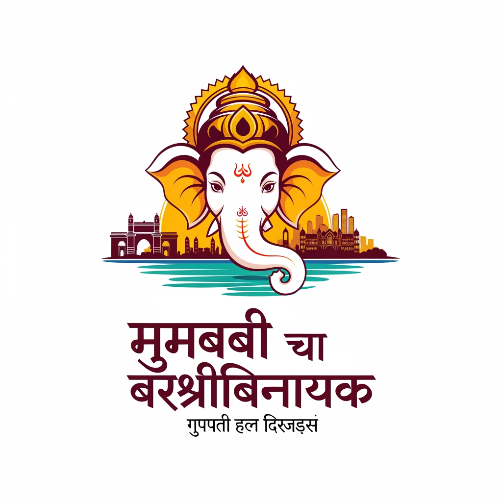 AI Design for मुंबई चा वर्सिद्धिविनायक want a logo of this name brand of ganpati event