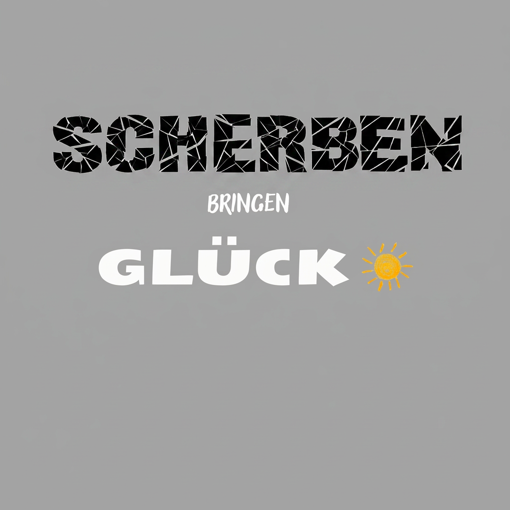 AI Design for Peux-tu reproduire l'effet du "SCHERBEN" de la 1ère image sur le "SCHERBEN" de la deuxième mais en gardant la police d'écriture stp