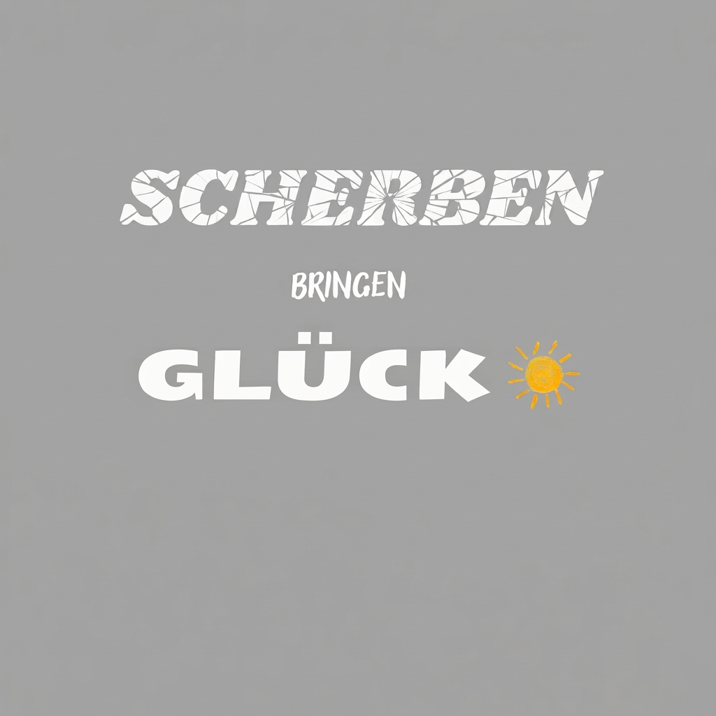 AI Design for Peux-tu mettre les lettres du mot SCHERBEN en blanc et que les fissures du verre soit simplement des espaces vides stp