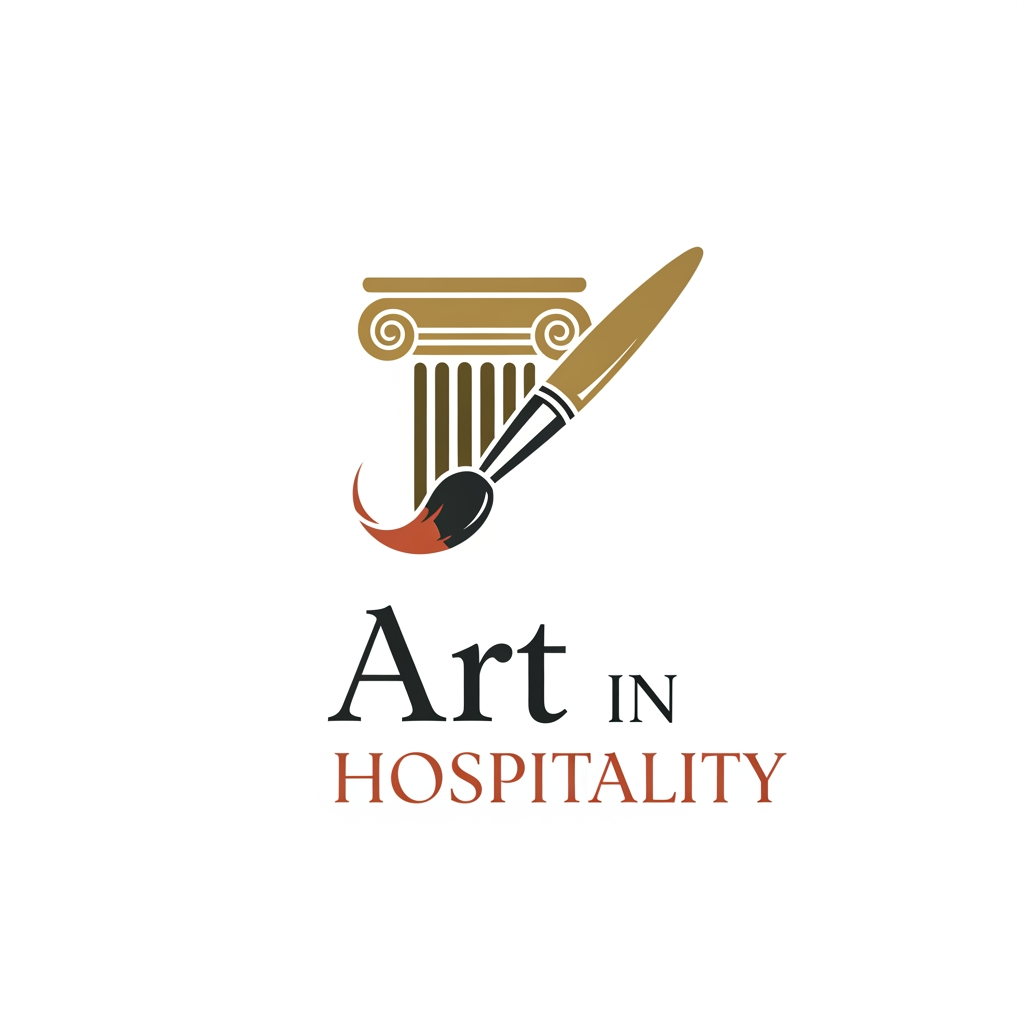 AI Design for logo design for Art in hospitality