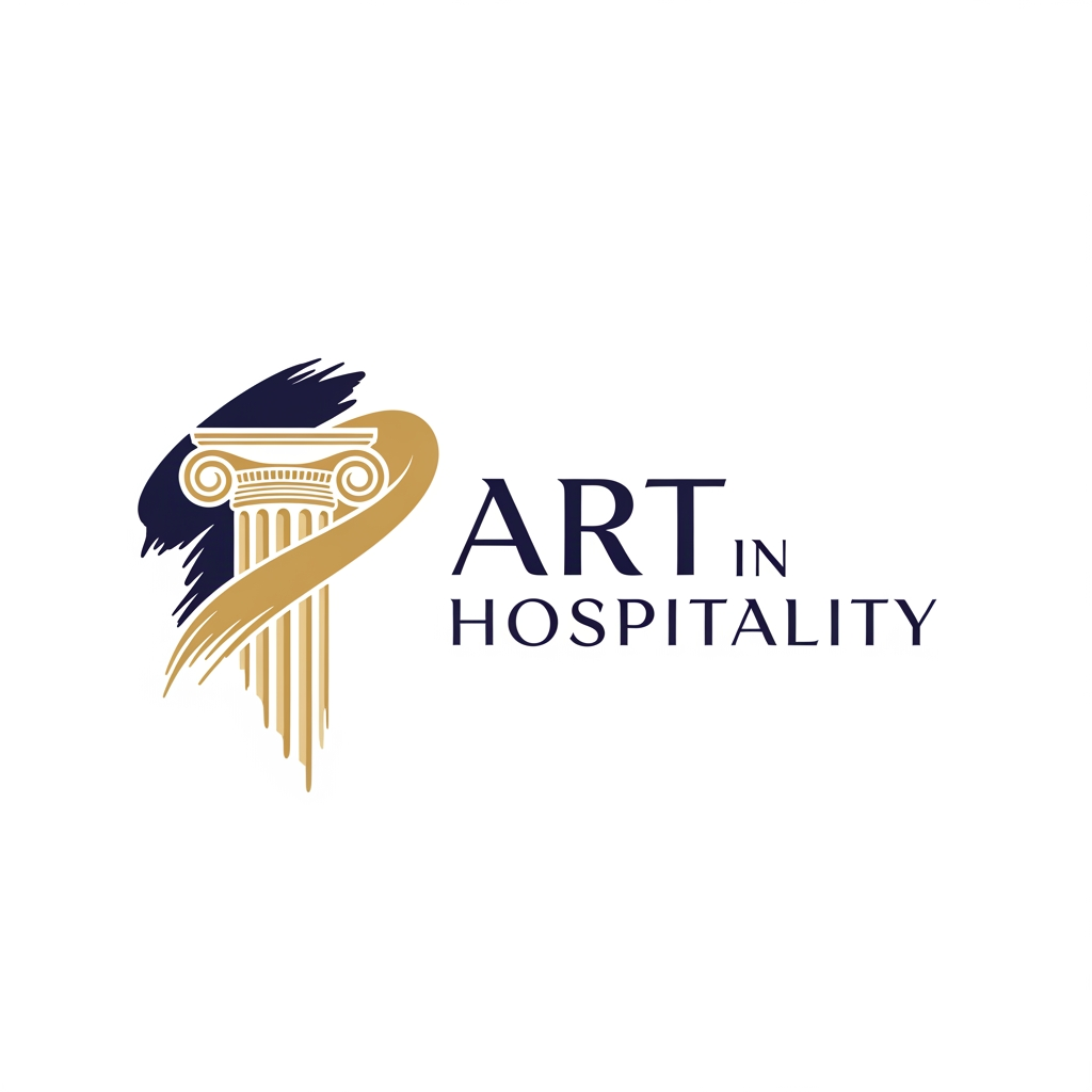 AI Design for logo design for Art in hospitality