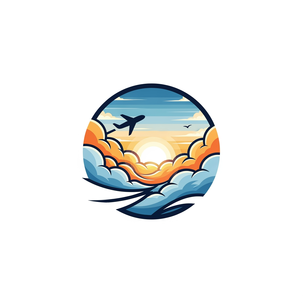 AI Design for create sky view logo