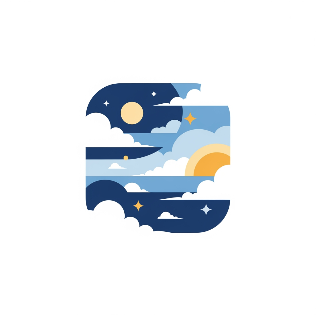 AI Design for create sky view logo